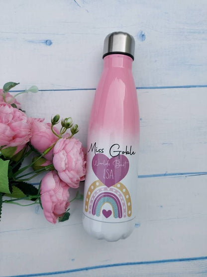 Personalised Teacher Water Bottle | TA Headteacher Gift