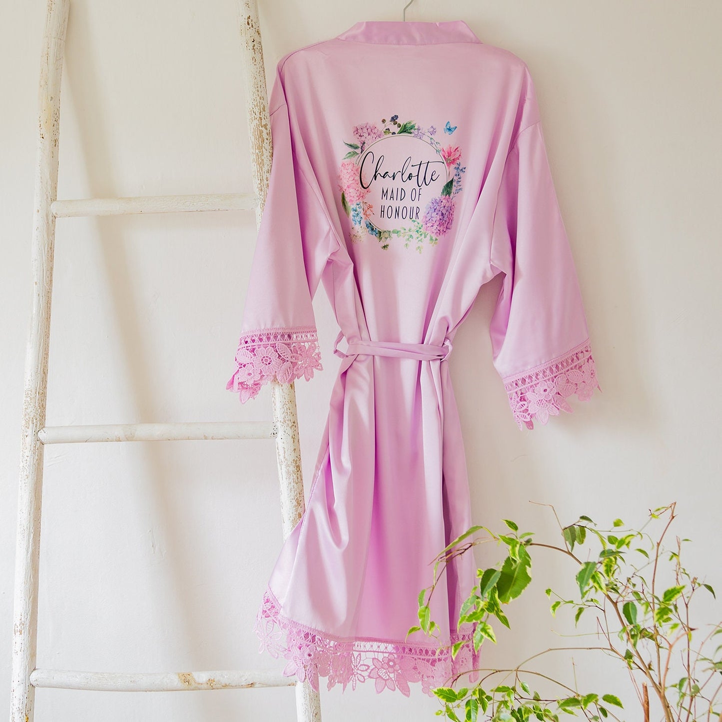 Personalised Bridesmaid Robes | Pastel Bridal Party Wedding Robes