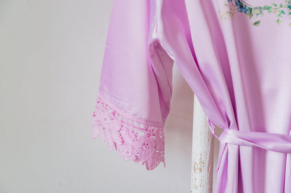 Personalised Bridesmaid Robes | Pastel Bridal Party Wedding Robes