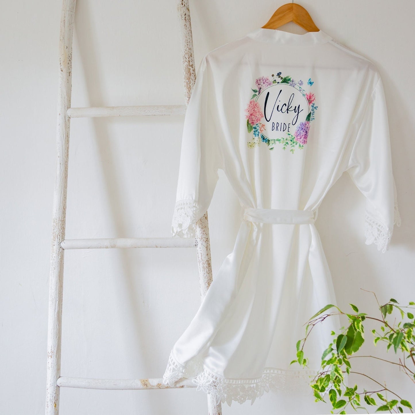 Personalised Bridesmaid Robes | Pastel Bridal Party Wedding Robes