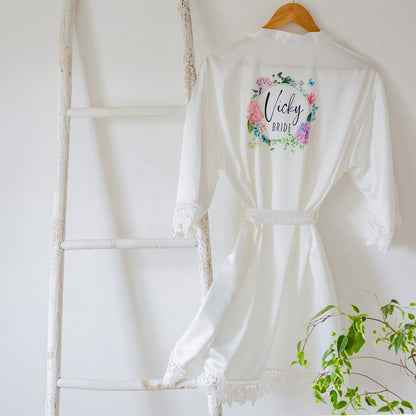 Bridal/Bridesmaid Robes | Personalised Satin Wedding Robes