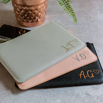 Personalised Bridesmaid Clutch Bag with Wrist Strap