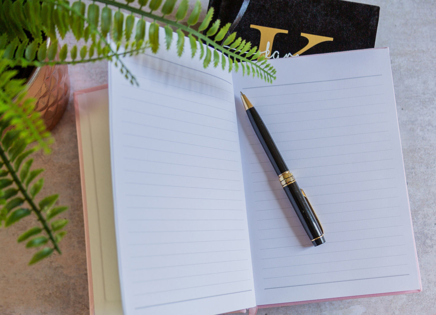 Personalised Velvet Notebook for Her