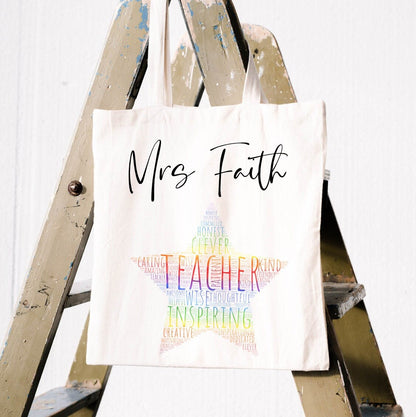 Personalised Teacher Tote Bag | Thank You Gift