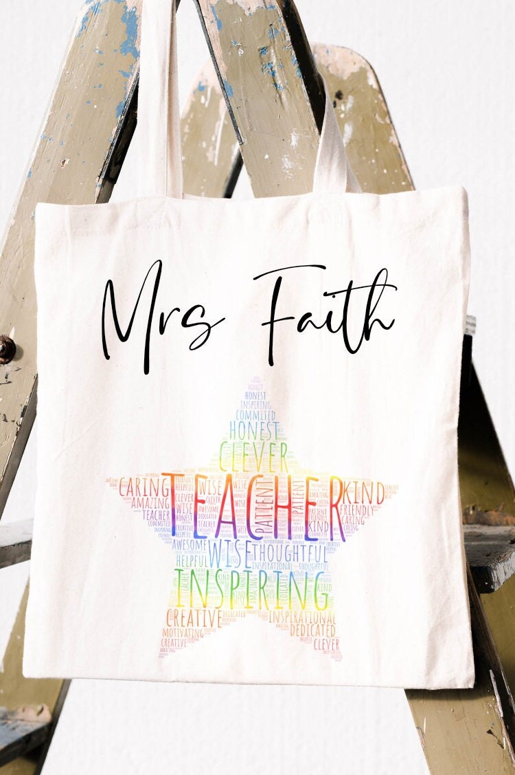 Personalised Teacher Tote Bag | Thank You Gift
