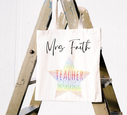 Personalised Teacher Tote Bag | Thank You Gift