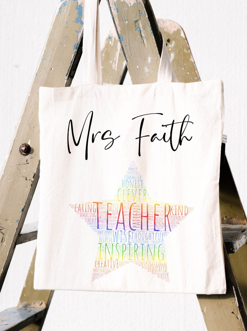 Personalised Teacher Tote Bag | Thank You Gift