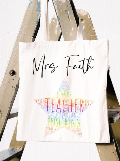 Personalised Teacher Tote Bag | Thank You Gift