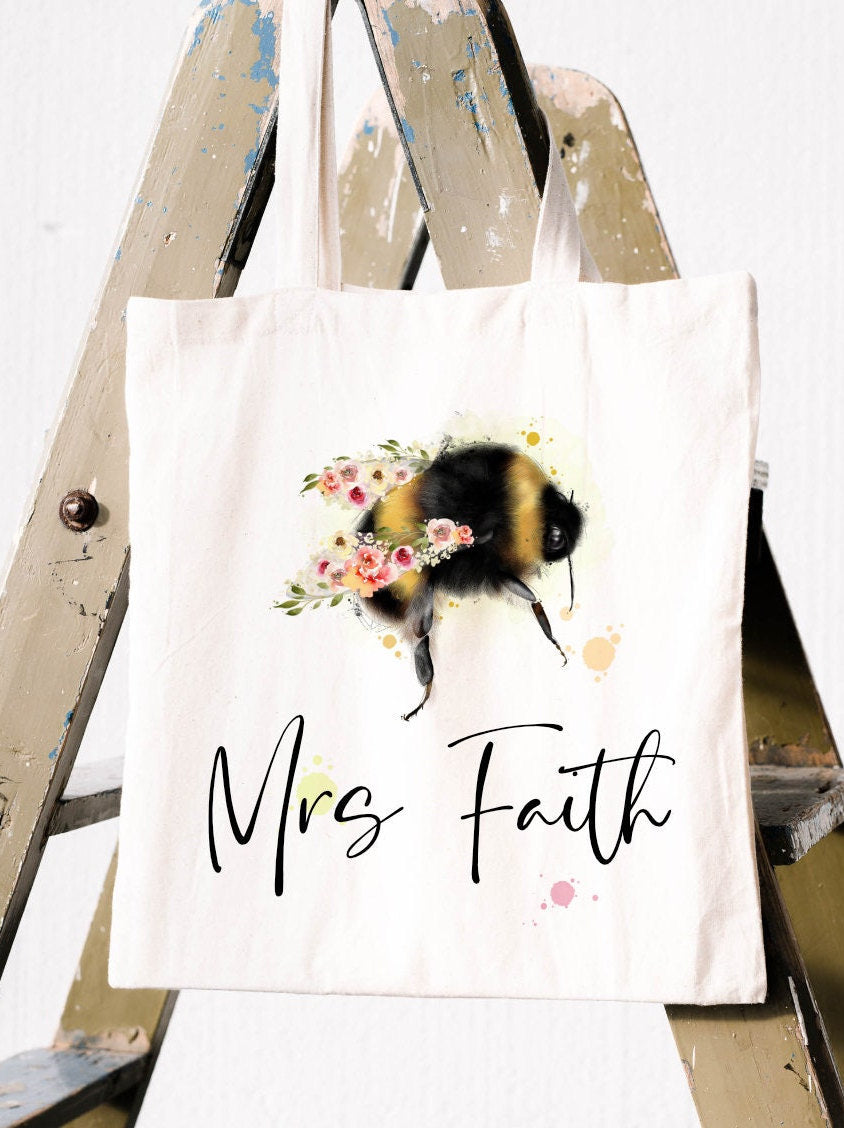 Bumble Bee Tote Bag | Personalised Bee Gift