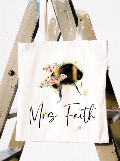 Bumble Bee Tote Bag | Personalised Bee Gift