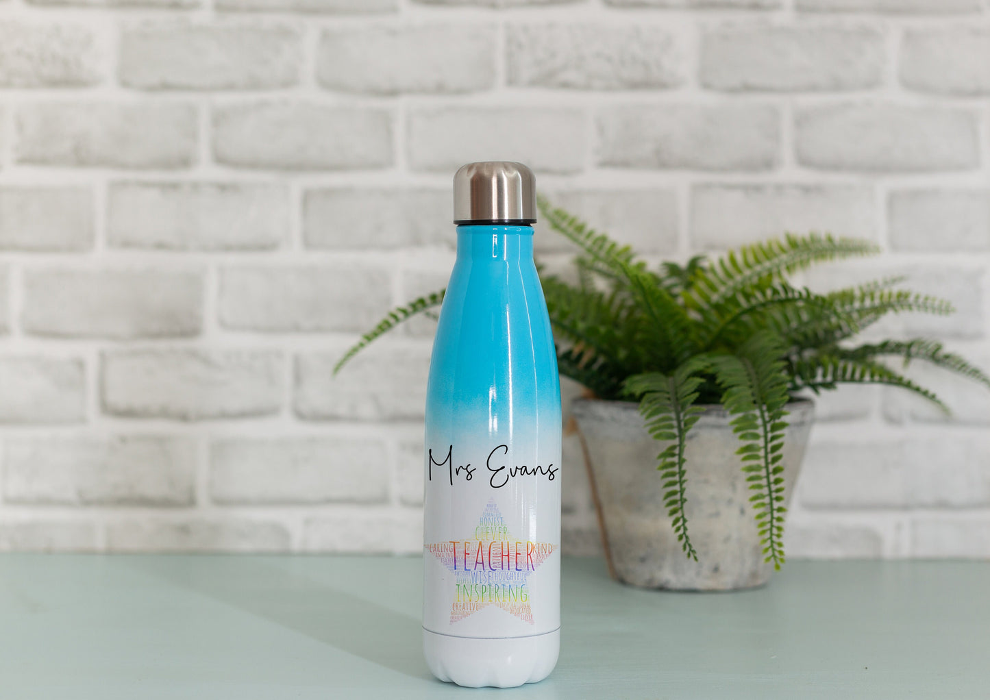 Personalised Teacher Water Bottle | Thank You Gift