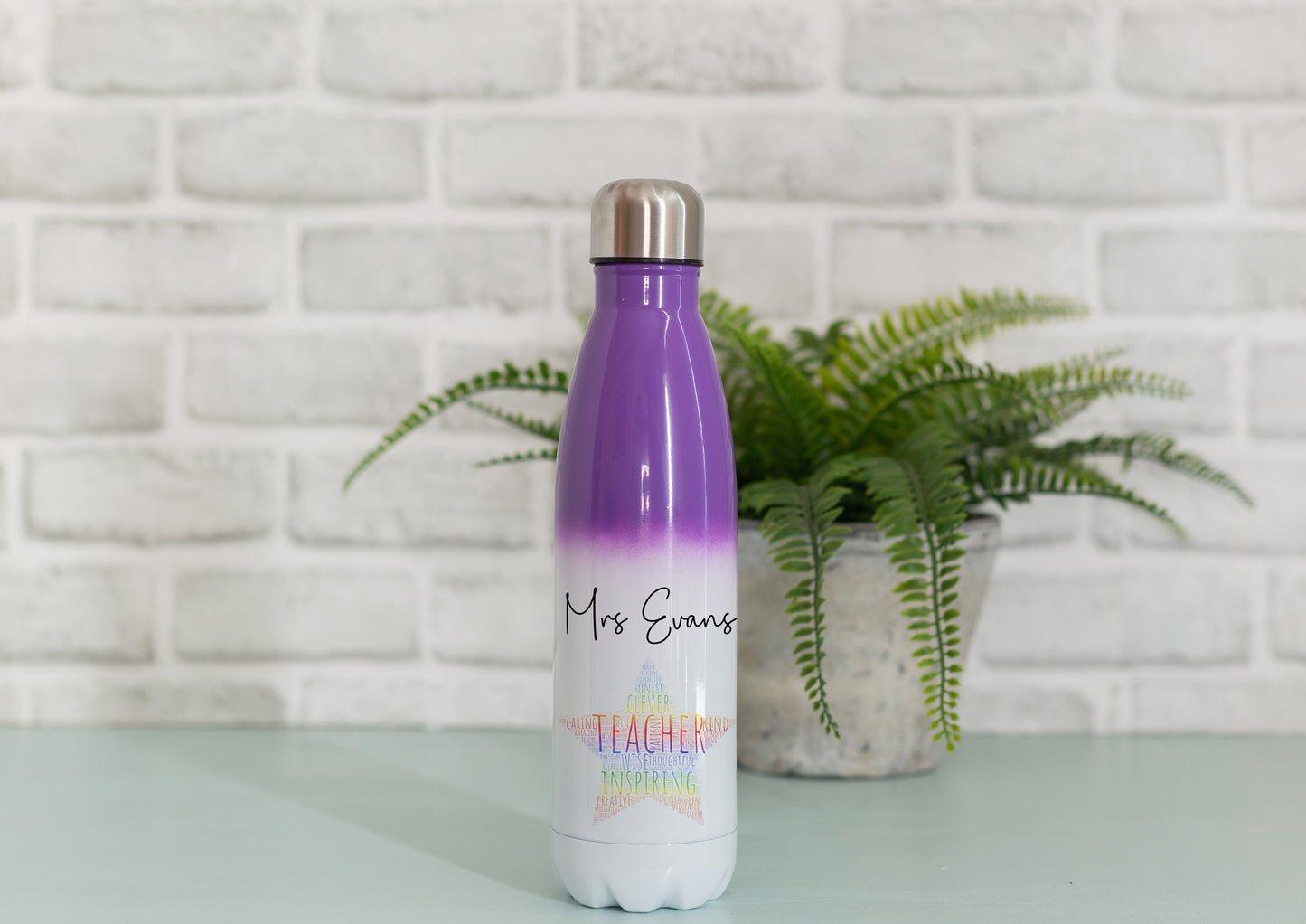 Personalised Teacher Water Bottle | Thank You Gift