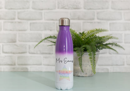 Personalised Teacher Water Bottle | Thank You Gift