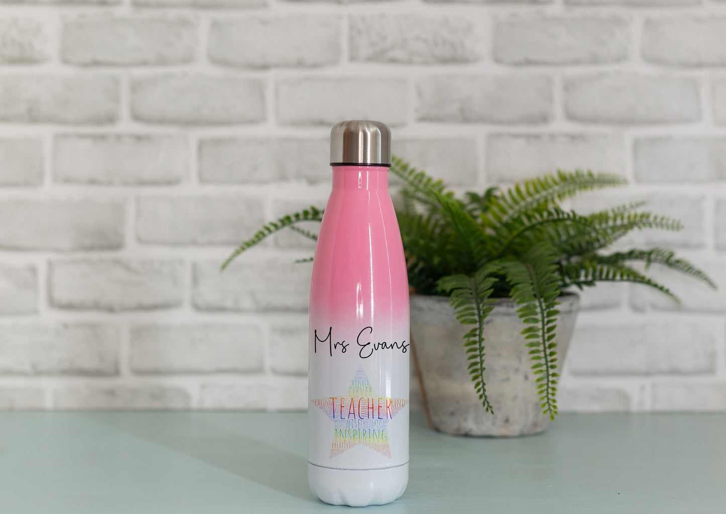 Personalised Teacher Water Bottle | Thank You Gift