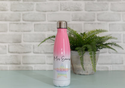 Personalised Teacher Water Bottle | Thank You Gift