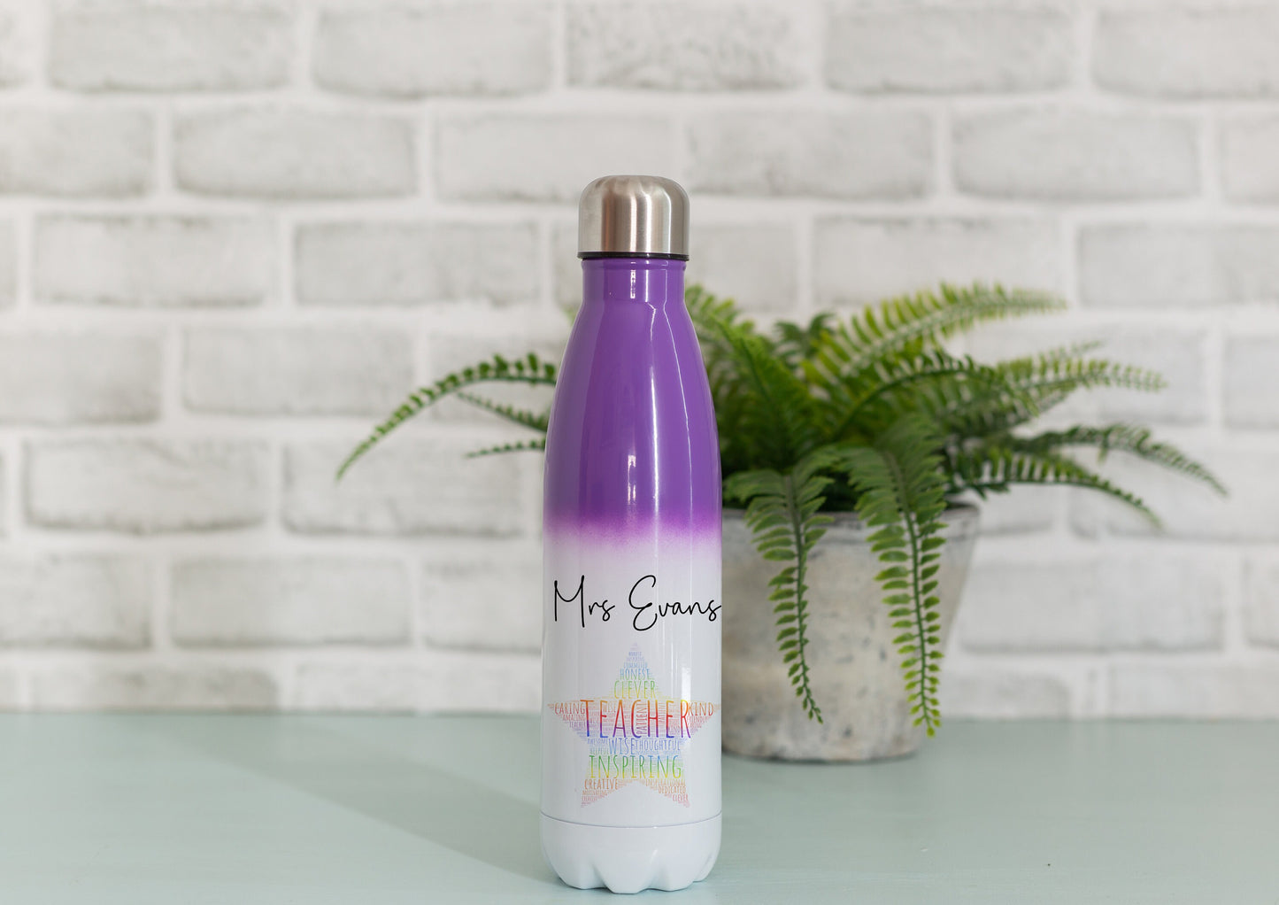 Personalised Teacher Water Bottle | Thank You Gift