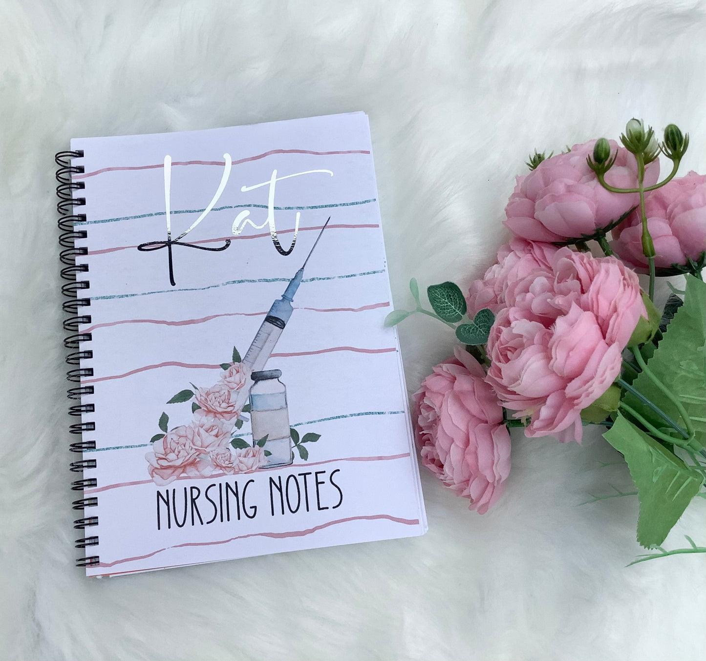 Personalised Nurse Notebook | A5 Lined Spiral Notebook