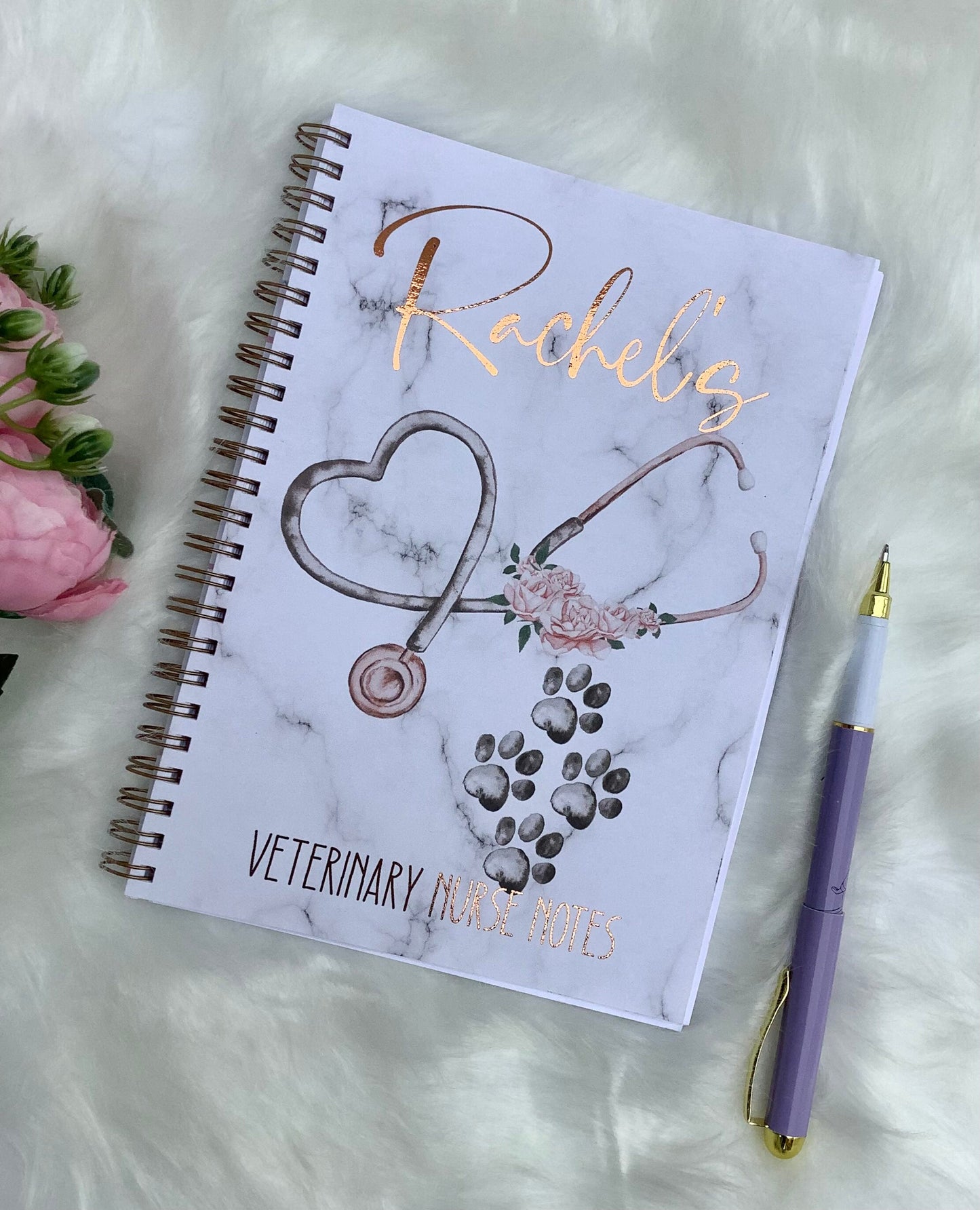 Vet Nurse Notebook | Personalised A5 or A4 Lined Notebook