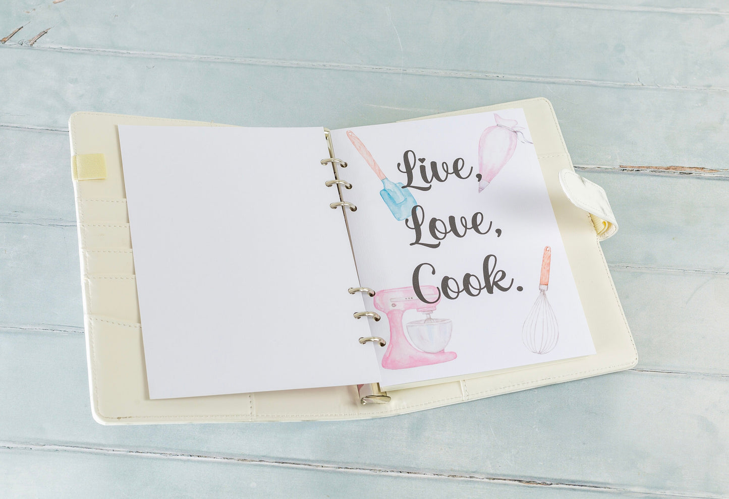 Personalised Recipe Ring Binder A5 Size