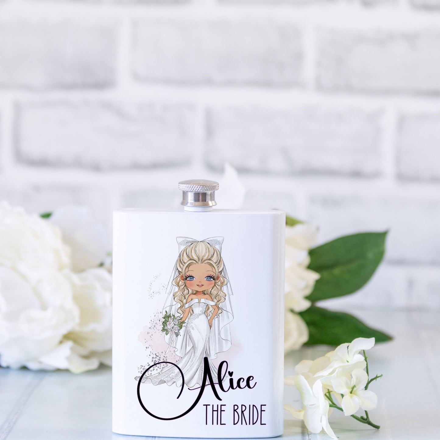Personalised Hip Flask for Bride | Bride to Be Gift