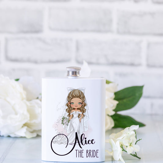 Personalised Hip Flask for Bride | Bride to Be Gift