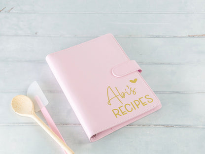 Personalised Recipe Ring Binder A5 Size