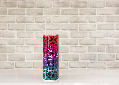 Animal Print Travel Mug | Tumbler with Name