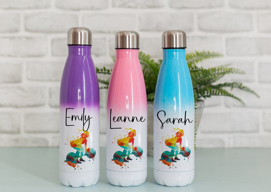 Weight lifting drink bottle, ladies who lift gift, weight training woman, insulated water bottle, fitness, gym gift