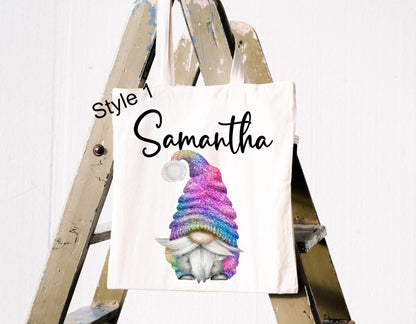 Personalised Gonk Canvas Tote Bag | Gift for Mum