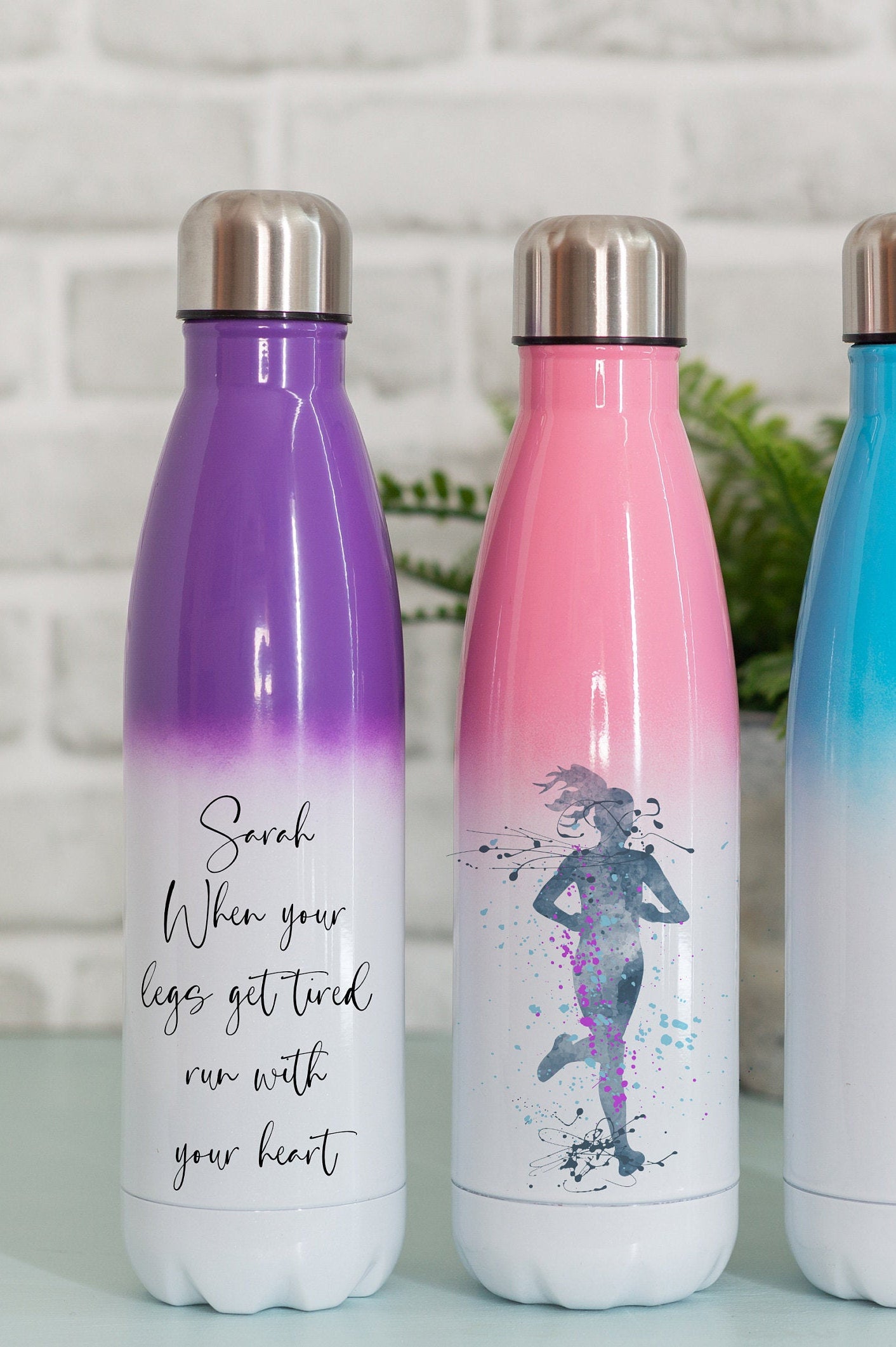 Personalised Drinks Bottle For Runners - Insulated Drinks Bottle