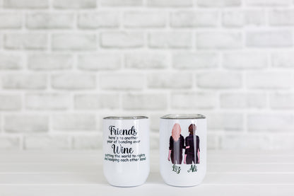 Personalised Best Friend Wine Glass | Bestie Insulated Wine Tumbler