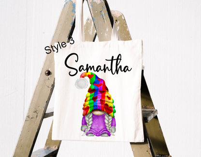 Personalised Gonk Canvas Tote Bag | Gift for Mum