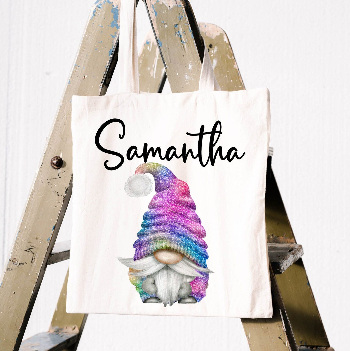 Personalised Gonk Canvas Tote Bag | Gift for Mum