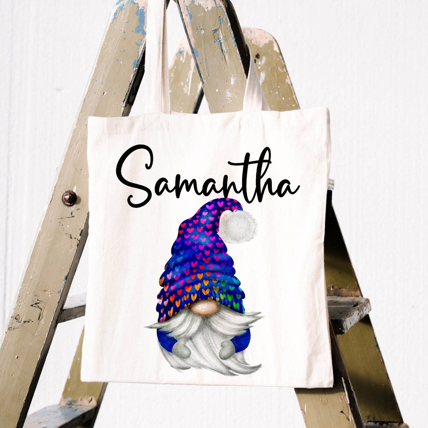 Personalised Gonk Canvas Tote Bag | Gift for Mum