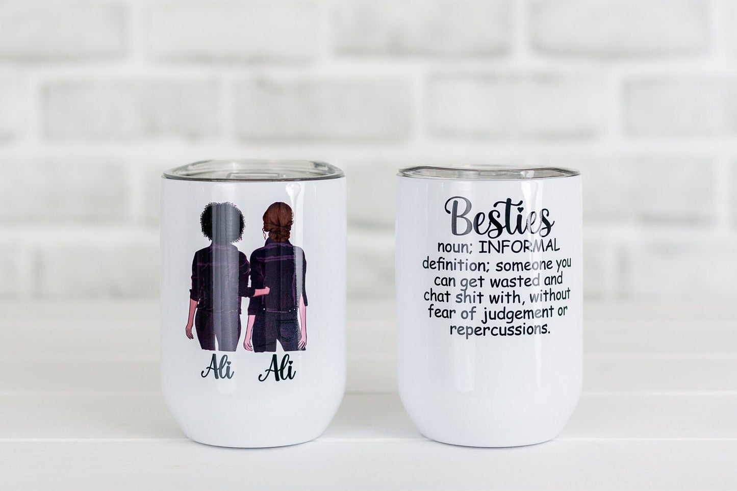 Personalised Best Friend Wine Glass | Bestie Insulated Wine Tumbler