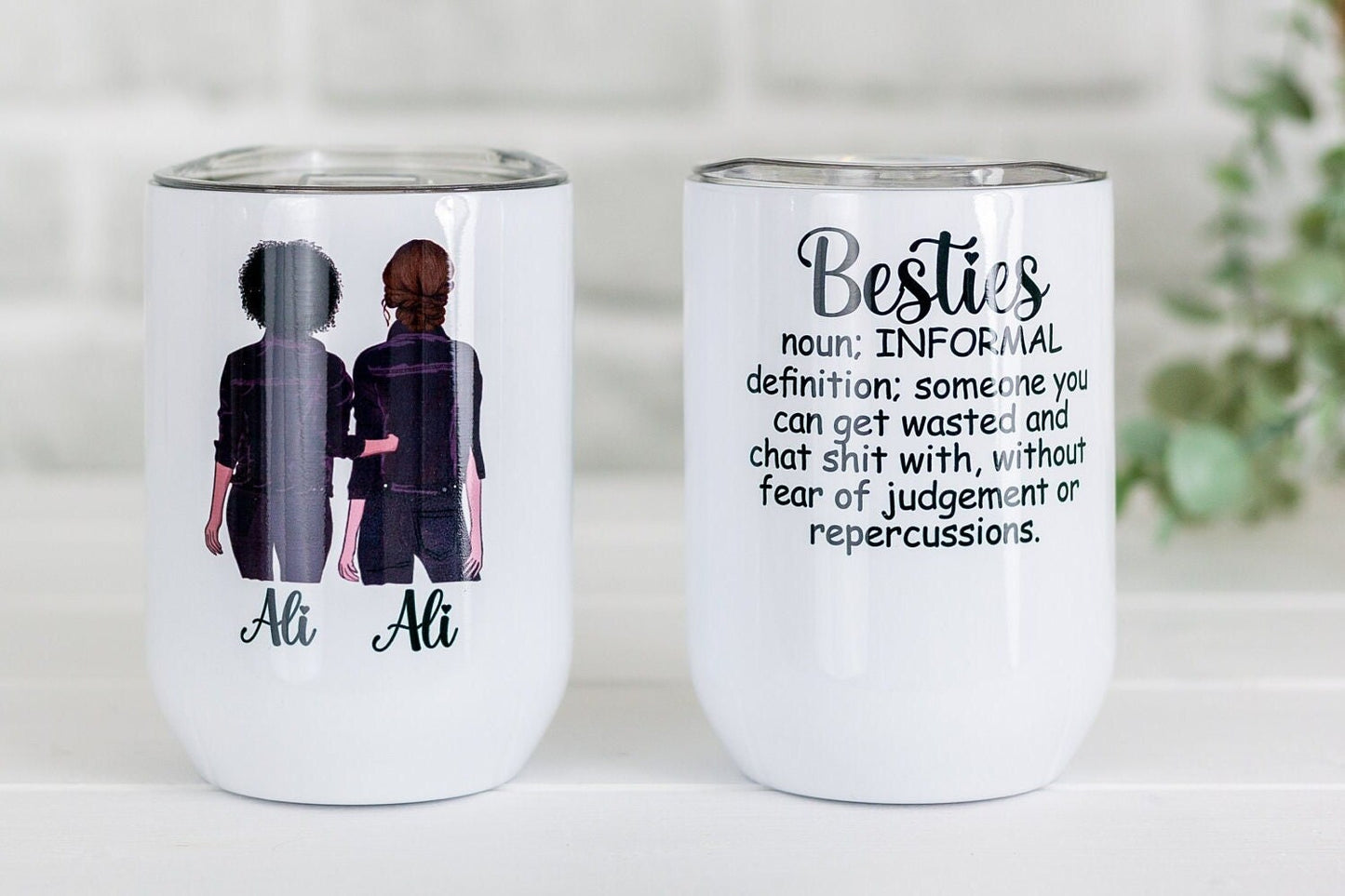 Personalised Best Friend Wine Glass | Bestie Insulated Wine Tumbler