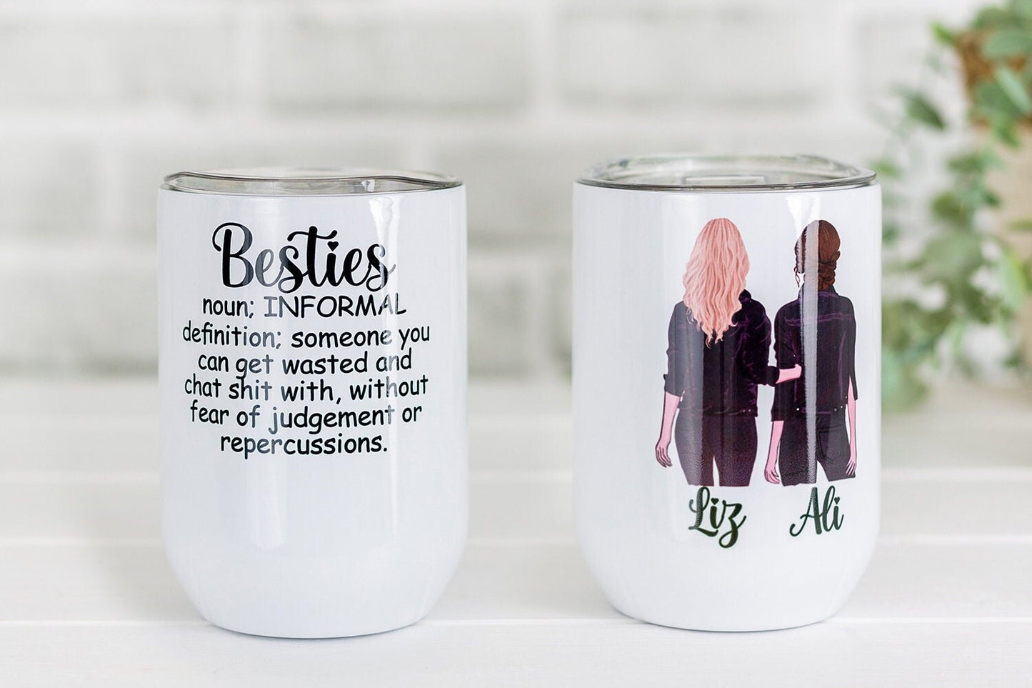 Personalised Best Friend Wine Glass | Bestie Insulated Wine Tumbler