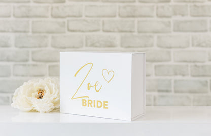 Personalised Bride/Bridesmaid Gift Box | Sunflower Gift Set with Optional Robe