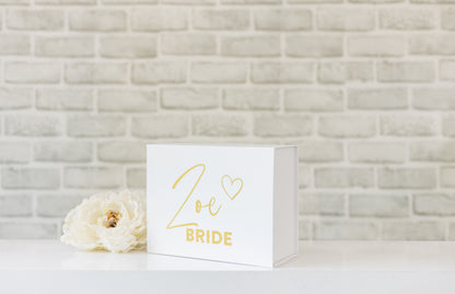 Personalised Bride/Bridesmaid Gift Box | Sunflower Gift Set with Optional Robe