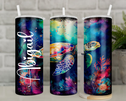 Turtle Travel Mug | Turtle Lover Insulated Tumbler Gift