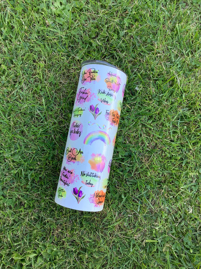 Funny Affirmations Positivity Swear Word Tumbler/Travel Mug