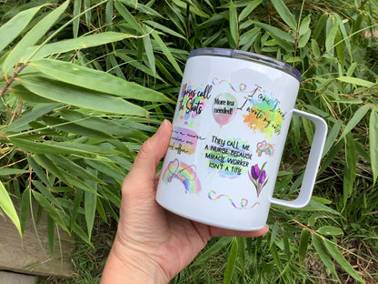 Nurse Travel Mug with Handle | Funny Nurse Affirmations Gift