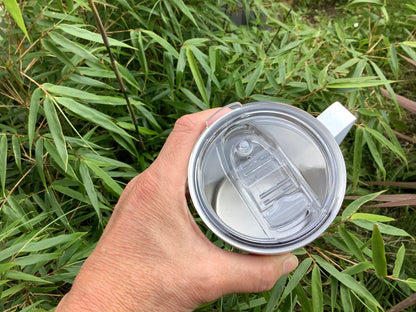 Funny Affirmations Insulated Travel Mug with Handle | Swear Word Positivity Gift