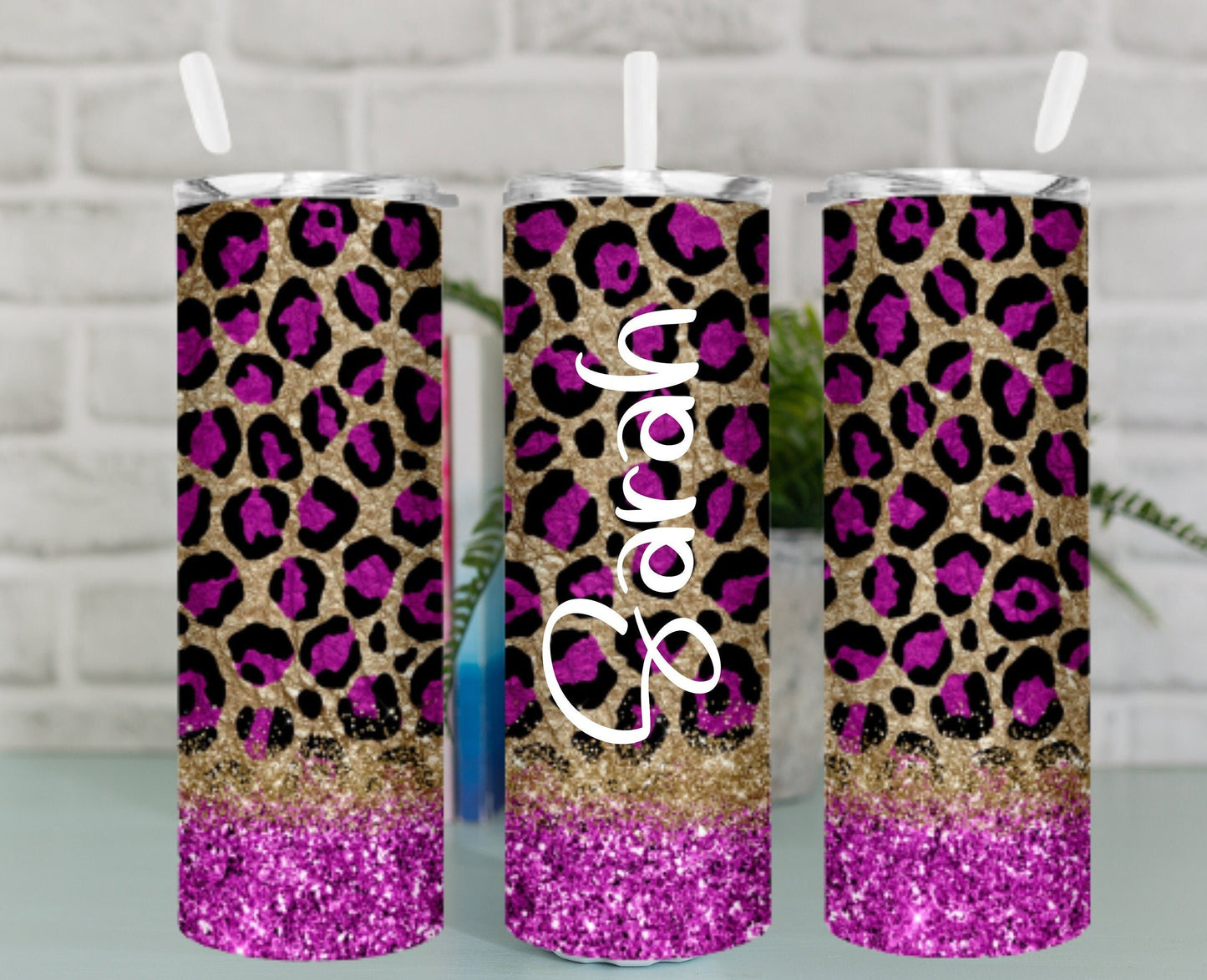 Leopard Print Travel Mug | Pink Cheetah Print Insulated Tumbler