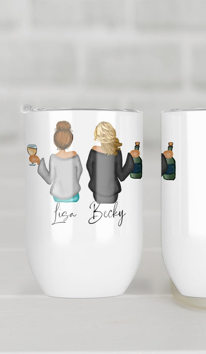 Personalised Best Friend Wine Glass | Bestie Insulated Wine Tumbler