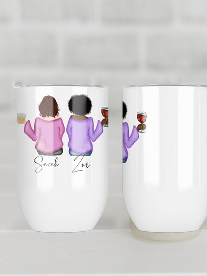 Personalised Sister Wine Glass | Best Sister Insulated Wine Tumbler