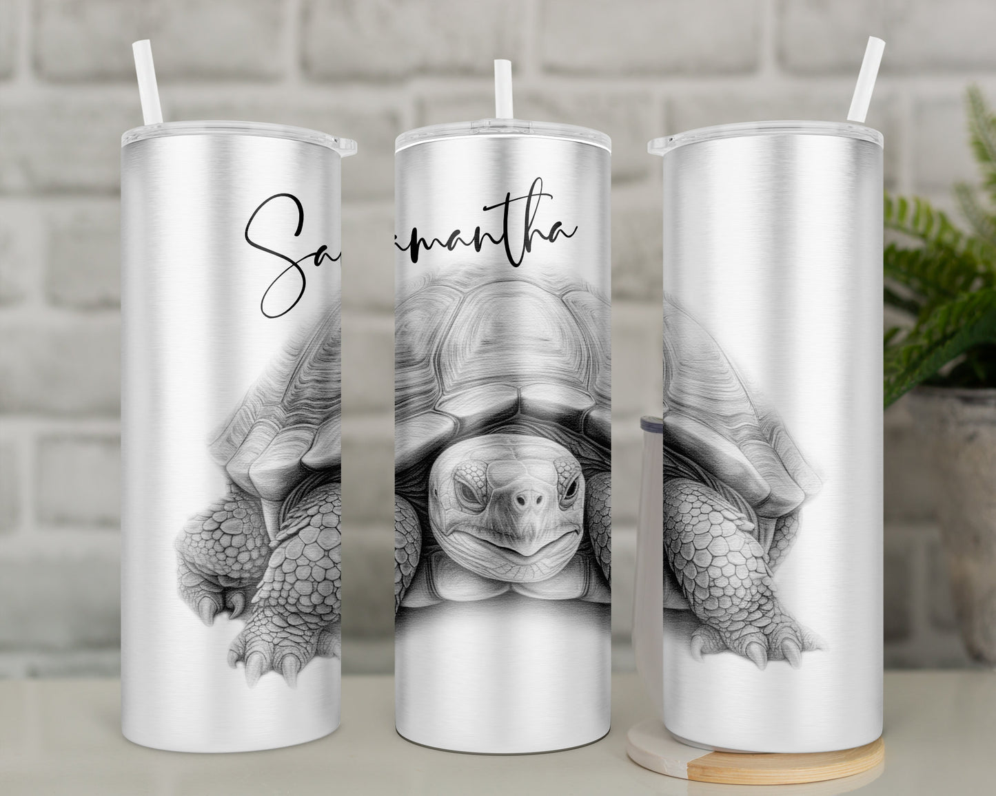 Personalised Tortoise Travel Mug l Insulated Tortoise Tumbler Gift