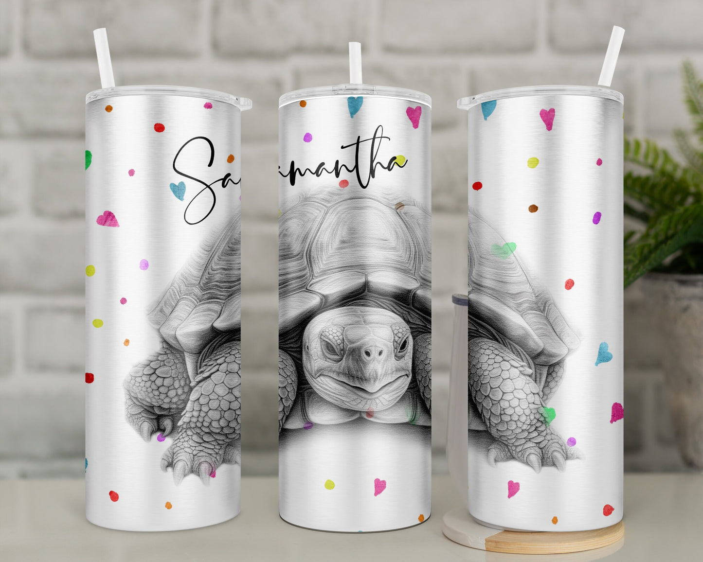 Personalised Tortoise Travel Mug l Insulated Tortoise Tumbler Gift