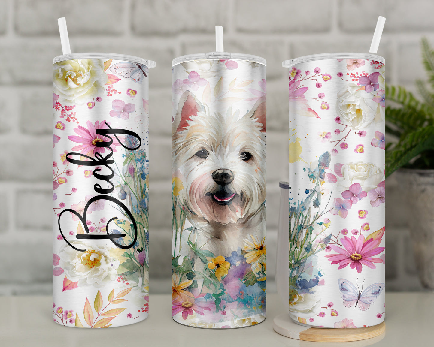 Personalised West Highland Terrier Spaniel Travel Mug l Westie Owner Gift