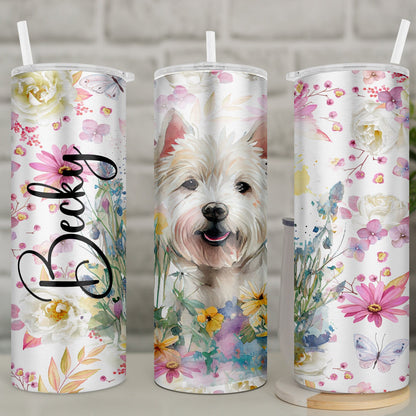 Personalised West Highland Terrier Spaniel Travel Mug l Westie Owner Gift